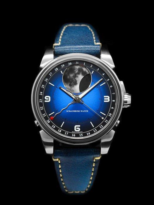 Schaumburg Watch - Perpetual MooN Parallax – Cosmic, Sieraden, Tassen en Uiterlijk, Horloges | Heren