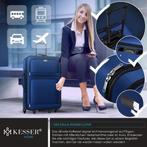 Kofferset - 4 delig - Trolley - Reiskofferset - Blauw - KESS, Verzenden, Nieuw
