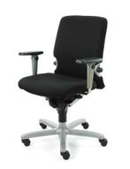 Haworth Comforto 77 bureaustoel, zwart-alu, Huis en Inrichting, Ophalen of Verzenden, Ergonomisch, Nieuw