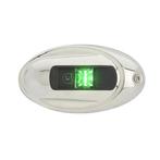 Stuurboordlicht LED Light Armor Ovaal RVS 12 volt, Watersport en Boten, Ophalen of Verzenden, Nieuw
