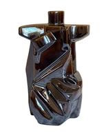 Beeldje - Abstract Brown Ceramic Figurine Signed Eduardo, Antiek en Kunst