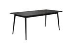 Eettafel - Pleun - 180x90 cm - Zwart - House of Rebels, Huis en Inrichting, Tafels | Eettafels, Verzenden, Nieuw