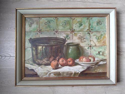 J de Bruijn (XX) - Stilleven met appels, Antiek en Kunst, Kunst | Schilderijen | Klassiek