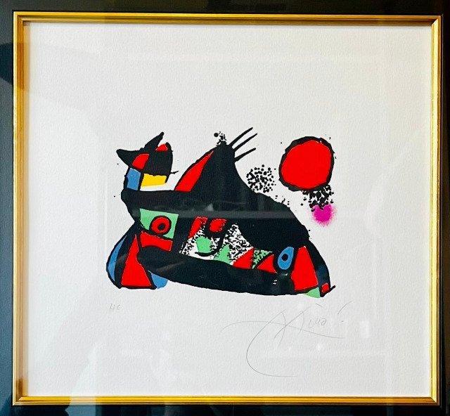 Joan Miro (1893-1983) - Le petit escogriffe (Mourlot 1174),, Antiek en Kunst, Antiek | Overige Antiek
