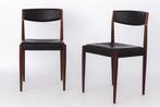 Stoel - Palissander - Een paar vintage rozenhouten stoelen, Antiek en Kunst