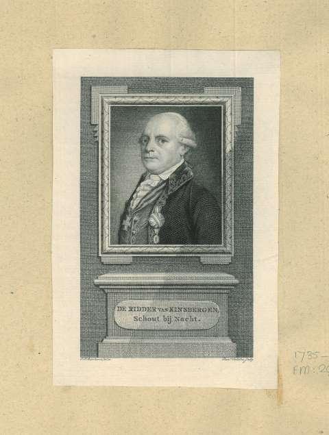 Portrait of Jan Hendrik van Kinsbergen, Antiek en Kunst, Kunst | Etsen en Gravures