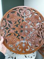 Beeld, Natuurlijke ronde wanddecoratie met symboliek - 40 cm, Antiek en Kunst