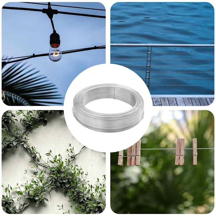 vidaXL Hekbinddraad 250 m 3,8 mm staal, Tuin en Terras, Tuinhekken en Hekwerk, Nieuw, Verzenden