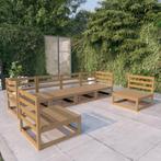 vidaXL 6-delige Loungeset massief grenenhout honingbruin, Verzenden, Nieuw, Loungeset