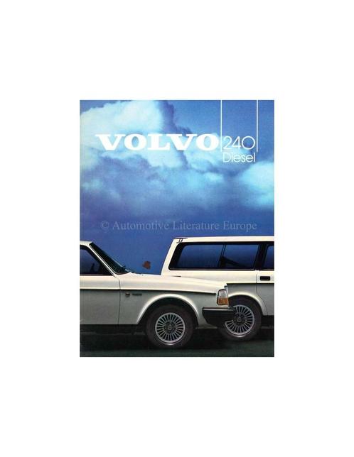 1984 VOLVO 240 DIESEL BROCHURE NEDERLANDS, Boeken, Auto's | Folders en Tijdschriften, Volvo