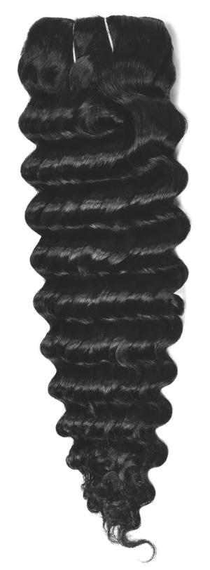Remy Human Hair extensions curly 14 - zwart 1#, Sieraden, Tassen en Uiterlijk, Uiterlijk | Haarverzorging