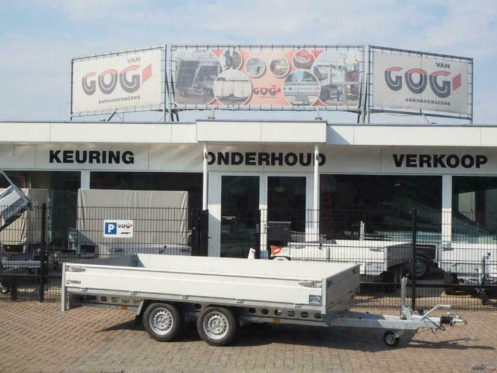 Henra plateauwagen 351x185 3500kg PARABOLIC demo, Auto diversen, Aanhangers en Bagagewagens, Nieuw, Ophalen of Verzenden