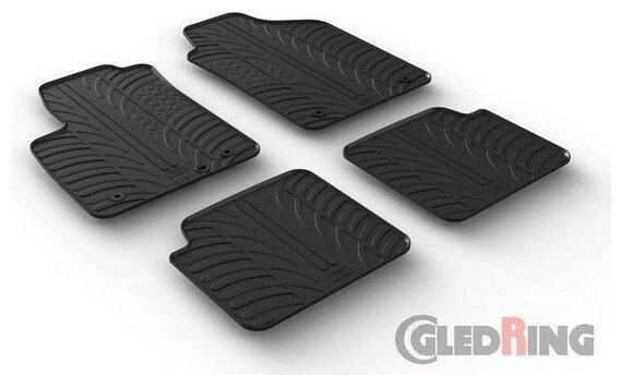 Rubber automatten Fiat 500 | 2007-2024, Auto-onderdelen, Interieur en Bekleding, Nieuw, Fiat, Verzenden