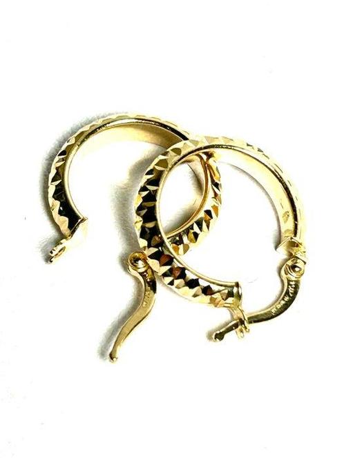 Hoepel oorbellen - 18 karaat Geel goud, Sieraden, Tassen en Uiterlijk, Antieke sieraden