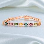 Zonder minimumprijs - Armband Verguld Toermalijn - Topaas -, Nieuw