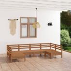 vidaXL 6-delige Loungeset massief grenenhout honingbruin, Verzenden, Nieuw, Loungeset