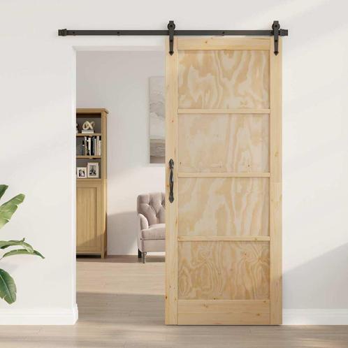 vidaXL Interne Deur ORKDAL86x211x4 cm Massief Vurenhout, Doe-het-zelf en Verbouw, Deuren en Horren, Nieuw, Verzenden