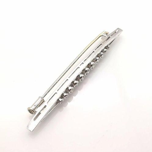 Broche - 18 karaat Witgoud - 0.50ct. tw. Diamant, Sieraden, Tassen en Uiterlijk, Antieke sieraden