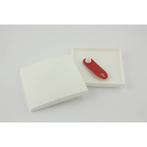 Attema Vierkante sierafdekplaat - 11 x 11 cm - wit, Ophalen of Verzenden, Nieuw