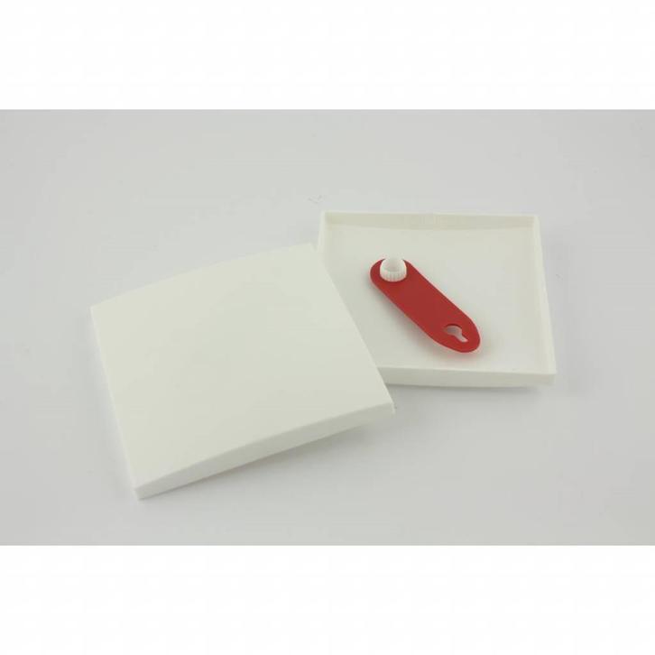 Attema Vierkante sierafdekplaat - 11 x 11 cm - wit, Huis en Inrichting, Lampen | Overige, Nieuw, Ophalen of Verzenden