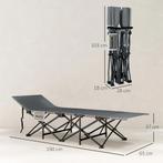 TRUUSK Veldbed Opvouwbaar Campingbed Met Matras Kussen Zijta, Verzenden, Nieuw