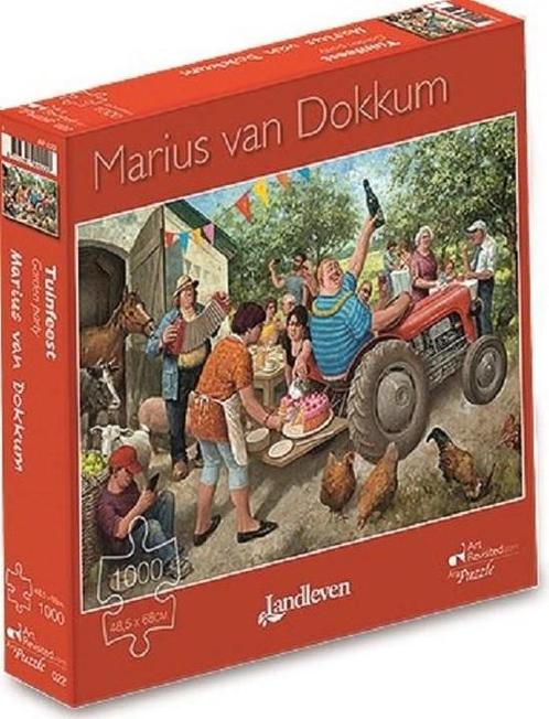 Marius van Dokkum - Tuinfeest Puzzel (1000 stukjes) | Art, Hobby en Vrije tijd, Denksport en Puzzels, Nieuw, Verzenden