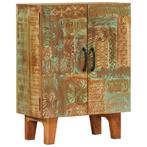 vidaXL Dressoir handgesneden 55x30x75 cm massief gerecycled, Huis en Inrichting, 50 tot 100 cm, Verzenden, Nieuw, 50 tot 100 cm