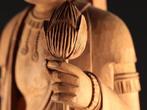 Extra-Large size wooden sculptured Kannon statue with, Antiek en Kunst