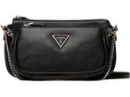 Guess Noelle - Crossbodytas Dames - 2 tasjes - Zwart, Verzenden, Zo goed als nieuw