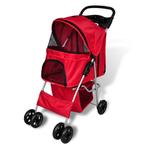 vidaXL Wandelwagen voor hond rood, Verzenden, Nieuw