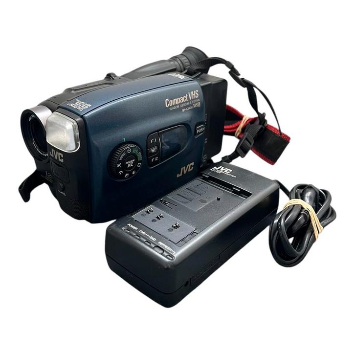 JVC GR-AX400EG VHS-C Camcorder Videocamera - Blauw, Audio, Tv en Foto, Videocamera's Digitaal, Zo goed als nieuw, Verzenden