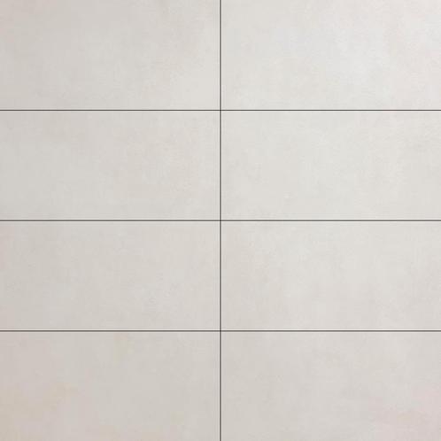 Vloertegel / wandtegel betonlook cems wit 30x60, Doe-het-zelf en Verbouw, Tegels, Vloertegels, Nieuw, 10 m² of meer, Keramiek