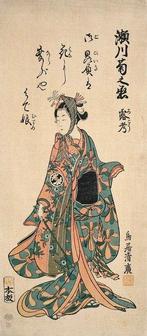 Segawa Kikunoj II as a Woman Standing - Torii Kiyohiro