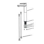 Wastafelkraan AquaSplash Colorato Verhoogd Geborsteld Goud, Doe-het-zelf en Verbouw, Sanitair, Ophalen of Verzenden, Nieuw