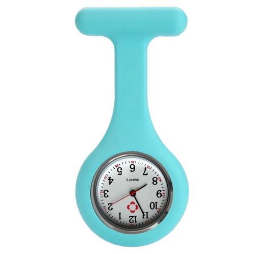 Fako® - Verpleegstershorloge - Siliconen Uni - Aqua, Sieraden, Tassen en Uiterlijk, Horloges | Dames, Verzenden