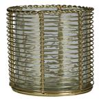windlicht metaal champagne goud b, Verzenden, Nieuw
