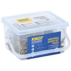 Spaanplaatschroef | Kinzo | 350 stuks (Kruiskop Phillips), Doe-het-zelf en Verbouw, IJzerwaren en Bevestigingsmiddelen, Verzenden