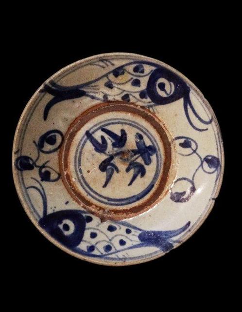 Ceramische kom met fish decor - Ming Dynastie na Chr., Antiek en Kunst, Antiek | Overige Antiek