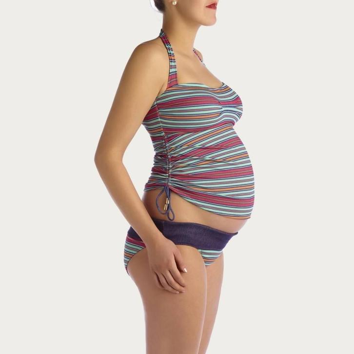 Pez Dor ZwangerschapsTankini / PositieTankini Collored Stri, Kleding | Dames, Positiekleding, Nieuw, Verzenden