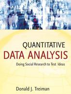Quantitative Data Analysis 9780470380031 Donald J. Treiman, Verzenden, Gelezen, Donald J. Treiman