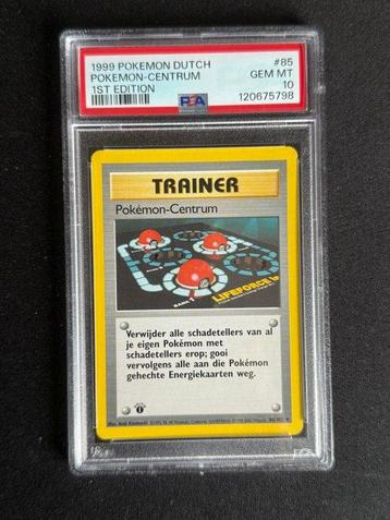 Pokémon - 1 Graded card - Pokémon-Centrum #85 First edition beschikbaar voor biedingen