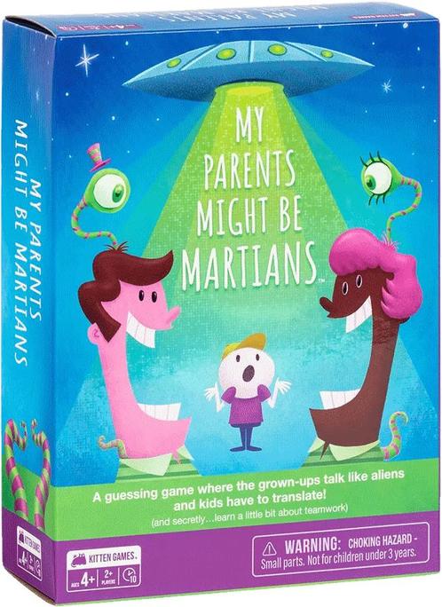 My Parents Might be Martians | Exploding Kittens -, Hobby en Vrije tijd, Gezelschapsspellen | Bordspellen, Nieuw, Verzenden