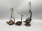 Verzameling authentieke olielamp weverslampen - Olielamp -
