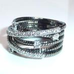 Ring 18K goud, zwart gemaakt - 0.80ct. tw. Diamant, Sieraden, Tassen en Uiterlijk, Ringen, Nieuw