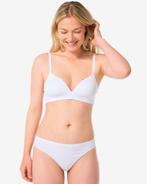 HEMA Damesstring naadloos micro wit, Verzenden, Wit