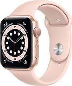 Apple Watch Series 6 44 mm kast van goud aluminium met roze, Verzenden, Gebruikt