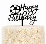 Taart topper Voetbal zwart, Hobby en Vrije tijd, Taarten en Cupcakes maken, Verzenden, Nieuw, Taarten of Cupcakes, Versiering