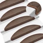 vidaXL Trapmatten 10 st 56x17x3 cm koffiebruin, Verzenden, Nieuw