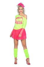T-shirt Lips 80s Neon Groen, Kleding | Dames, Ophalen of Verzenden, Nieuw
