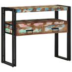 vidaXL Wandtafel Multikleur 90 x 33 x 75 cm massief, Huis en Inrichting, Tafels | Bijzettafels, Verzenden, Nieuw, 60 cm of meer